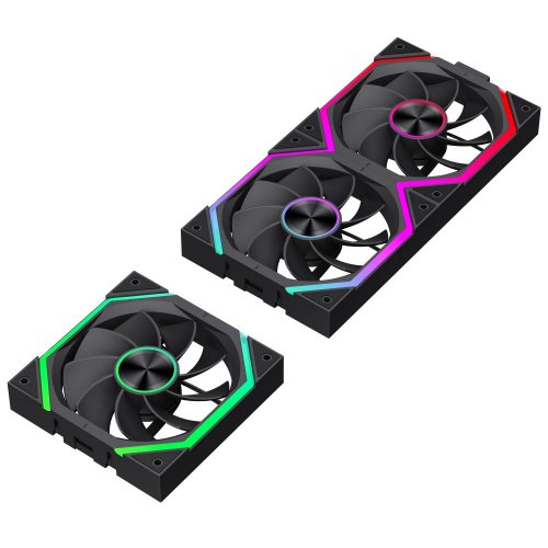 Набор кулеров для корпуса GAMEMAX FN12A N2 WL Reverse (FN12A N2 WL-R) Black купить в Украине: Киев, Днепр, Харьков, Одесса  | Проверка совместимости, низкая цена, отзывы, характеристики от TELEMART фото