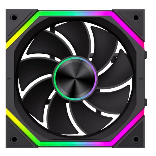 Набор кулеров для корпуса GAMEMAX FN12A N2 WL Reverse (FN12A N2 WL-R) Black купить в Украине: Киев, Днепр, Харьков, Одесса  | Проверка совместимости, низкая цена, отзывы, характеристики от TELEMART фото