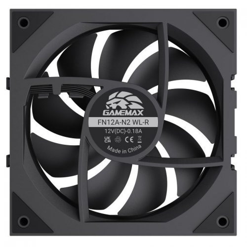 Набор кулеров для корпуса GAMEMAX FN12A N2 WL Reverse (FN12A N2 WL-R) Black купить в Украине: Киев, Днепр, Харьков, Одесса  | Проверка совместимости, низкая цена, отзывы, характеристики от TELEMART фото