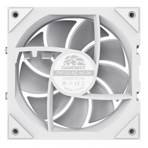 Набор кулеров для корпуса GAMEMAX FN12A N2 WL (FN12A-N2 WL-W) White купить в Украине: Киев, Днепр, Харьков, Одесса  | Проверка совместимости, низкая цена, отзывы, характеристики от TELEMART фото