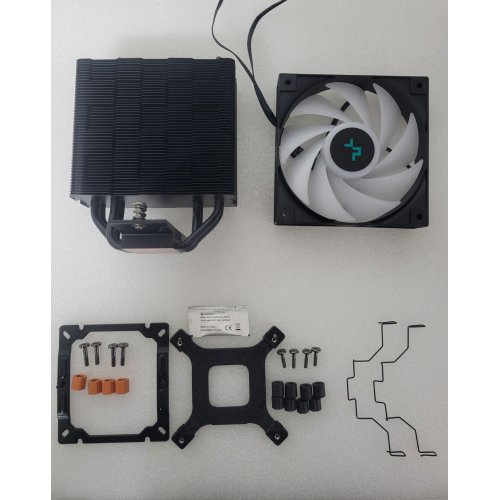 Уцінка кулер Deepcool AG400 ARGB (R-AG400-BKANMC-G-2) Black (Сліди використання, 875484) купити в Україні: Київ, Львів, Хмельницький, Тернопіль, Івано-Франківськ | Перевірка сумісності, низька ціна, відгуки, характеристики від TELEMART фото