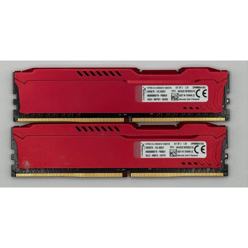 Озп Kingston DDR4 16GB (2x8GB) 3200Mhz HyperX Fury Red (HX432C18FR2K2/16) (Відновлено продавцем, 875489) купити в Україні: Київ, Львів, Хмельницький, Тернопіль, Івано-Франківськ | Перевірка сумісності, низька ціна, відгуки, характеристики від TELEMART фото