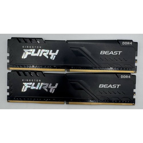 Озп Kingston DDR4 32GB (2x16GB) 3600Mhz FURY Beast Black (KF436C18BBK2/32) (Відновлено продавцем, 875490) купити в Україні: Київ, Львів, Хмельницький, Тернопіль, Івано-Франківськ | Перевірка сумісності, низька ціна, відгуки, характеристики від TELEMART фото