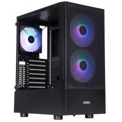 Уцінка корпус SAMA 3307 140mm без БЖ Black (Відсутні вентилятори., 875508)