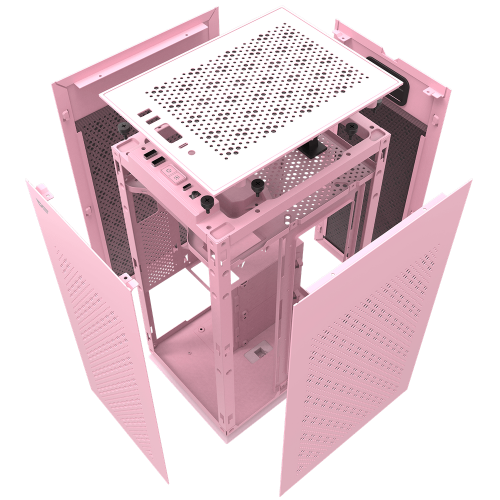 Корпус DarkFlash DLH21 без БЖ Pink (Стан нового, 875518) купити в Україні: Київ, Львів, Хмельницький, Тернопіль, Івано-Франківськ | Перевірка сумісності, низька ціна, відгуки, характеристики від TELEMART фото