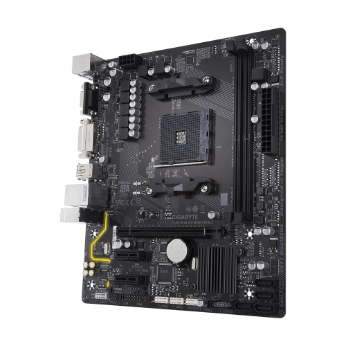 Фото Материнська плата Gigabyte AB350M-DS2 (sAM4, AMD B350)