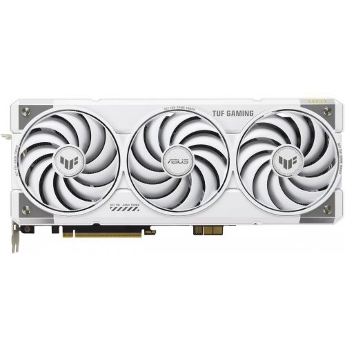 Видеокарта Asus TUF Gaming GeForce RTX 5070 Ti BTF White OC 16384MB (TUF-RTX5070TI-O16G-BTF-WHITE FR) Factory Recertified купить в Украине: Киев, Днепр, Харьков, Одесса  | Проверка совместимости, низкая цена, отзывы, характеристики от TELEMART фото