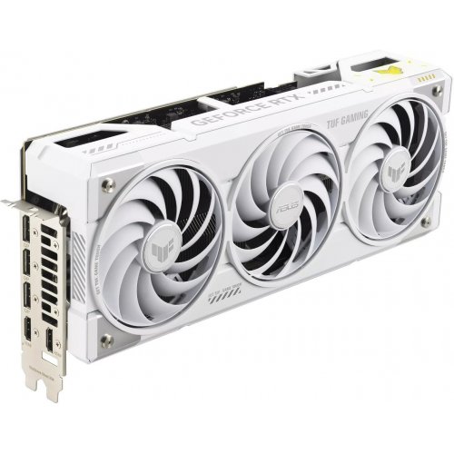 Видеокарта Asus TUF Gaming GeForce RTX 5070 Ti BTF White OC 16384MB (TUF-RTX5070TI-O16G-BTF-WHITE FR) Factory Recertified купить в Украине: Киев, Днепр, Харьков, Одесса  | Проверка совместимости, низкая цена, отзывы, характеристики от TELEMART фото