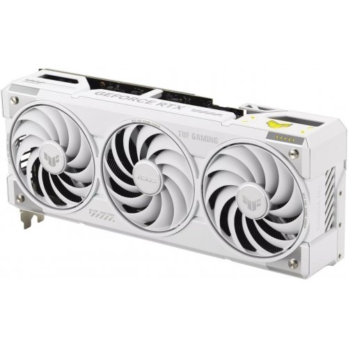Видеокарта Asus TUF Gaming GeForce RTX 5070 Ti BTF White OC 16384MB (TUF-RTX5070TI-O16G-BTF-WHITE FR) Factory Recertified купить в Украине: Киев, Днепр, Харьков, Одесса  | Проверка совместимости, низкая цена, отзывы, характеристики от TELEMART фото