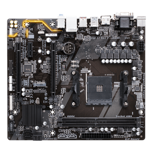 Продати Материнська плата Gigabyte GA-AB350M-HD3 (sAM4, AMD B350) за Trade-In у інтернет-магазині Телемарт - Київ, Дніпро, Україна фото