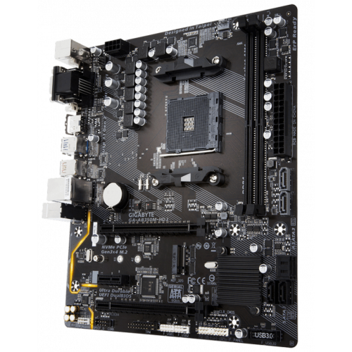Продати Материнська плата Gigabyte GA-AB350M-HD3 (sAM4, AMD B350) за Trade-In у інтернет-магазині Телемарт - Київ, Дніпро, Україна фото
