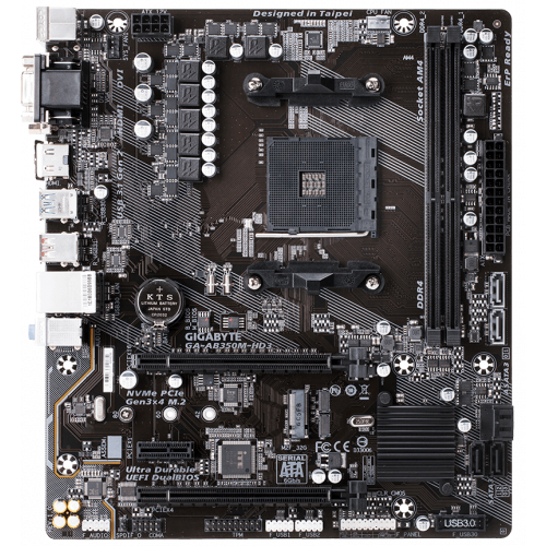 Продати Материнська плата Gigabyte GA-AB350M-HD3 (sAM4, AMD B350) за Trade-In у інтернет-магазині Телемарт - Київ, Дніпро, Україна фото