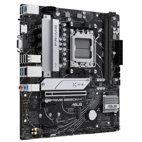 Уцінка материнська плата Asus PRIME B650M-K (sAM5, AMD B650) (Розкрита упаковка, 875571) купити в Україні: Київ, Львів, Хмельницький, Тернопіль, Івано-Франківськ | Перевірка сумісності, низька ціна, відгуки, характеристики від TELEMART фото