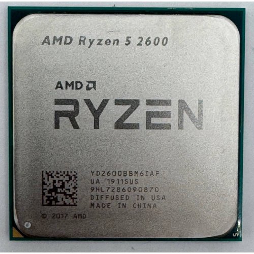Процесор AMD Ryzen 5 2600 3.4(3.9)GHz 16MB sAM4 Tray (YD2600BBM6IAF) (Відновлено продавцем, 875574) купити в Україні: Київ, Львів, Хмельницький, Тернопіль, Івано-Франківськ | Перевірка сумісності, низька ціна, відгуки, характеристики від TELEMART фото