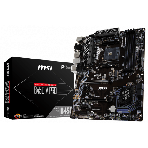 Photo Motherboard MSI B450-A PRO (sAM4, AMD B450)