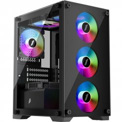 Корпус 1stPlayer X2-M-BK-4F1-PS-600FK-EU 600W Black