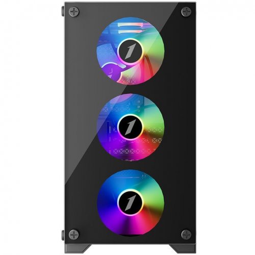 Корпус 1stPlayer X2-M-BK-4F1-PS-600FK-EU 600W Black купити в Україні: Київ, Львів, Хмельницький, Тернопіль, Івано-Франківськ | Перевірка сумісності, низька ціна, відгуки, характеристики від TELEMART фото
