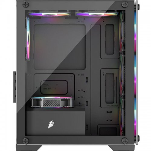 Корпус 1stPlayer X2-M-BK-4F1-PS-600FK-EU 600W Black купити в Україні: Київ, Львів, Хмельницький, Тернопіль, Івано-Франківськ | Перевірка сумісності, низька ціна, відгуки, характеристики від TELEMART фото