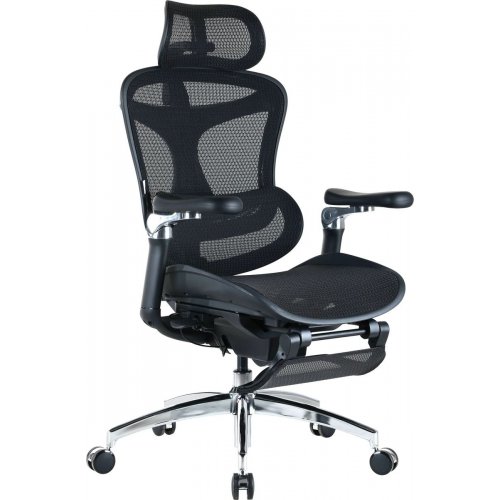 Крісло офісне Sihoo DORO C300 Pro Mesh with Footrest (DORO-C300-PRO-M101-JT) Black купити в Україні: Київ, Львів, Хмельницький, Тернопіль, Івано-Франківськ | Низька ціна, відгуки, характеристики від TELEMART фото