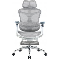 Крісло офісне Sihoo DORO C300 Pro Mesh with Footrest (DORO-C300-PRO-M102-JT) White