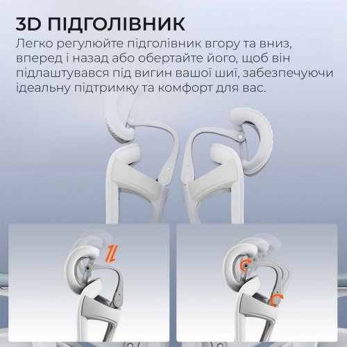 Крісло офісне Sihoo DORO C300 Pro Mesh with Footrest (DORO-C300-PRO-M102-JT) White купити в Україні: Київ, Львів, Хмельницький, Тернопіль, Івано-Франківськ | Низька ціна, відгуки, характеристики від TELEMART фото