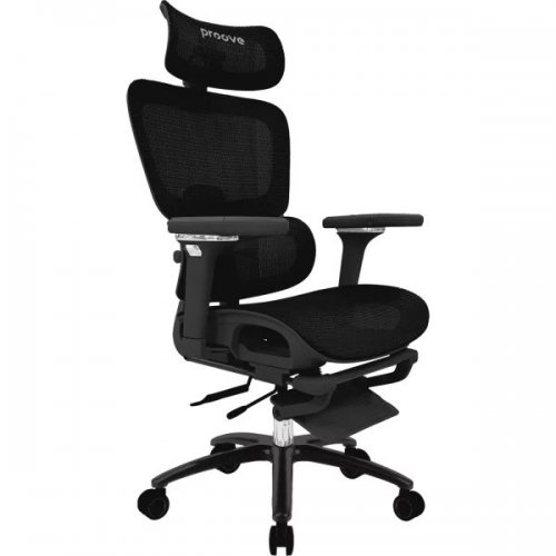 Ергономічне крісло Proove P&L (ECPL0001001) Black купити в Україні: Київ, Львів, Хмельницький, Тернопіль, Івано-Франківськ | Низька ціна, відгуки, характеристики від TELEMART фото