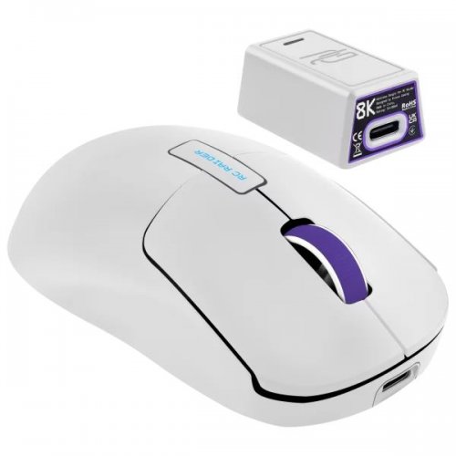 Мышка Proove Gaming RC Raider 8K (WMRR00122017) White/Purple купить в Украине: Киев, Днепр, Харьков, Одесса  | Низкая цена, отзывы, характеристики от TELEMART фото