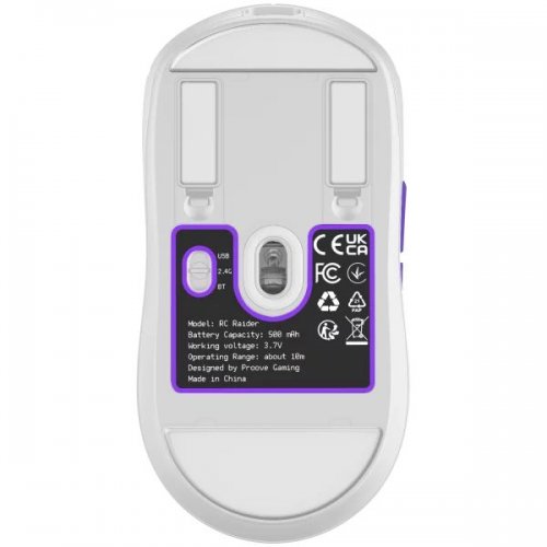 Мышка Proove Gaming RC Raider 8K (WMRR00122017) White/Purple купить в Украине: Киев, Днепр, Харьков, Одесса  | Низкая цена, отзывы, характеристики от TELEMART фото