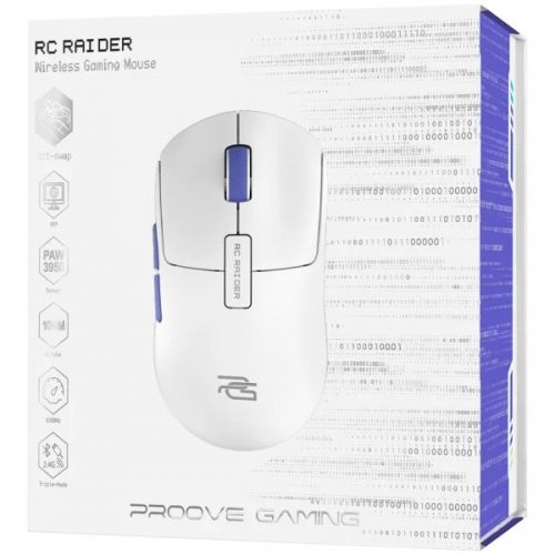 Мышка Proove Gaming RC Raider 8K (WMRR00122017) White/Purple купить в Украине: Киев, Днепр, Харьков, Одесса  | Низкая цена, отзывы, характеристики от TELEMART фото