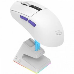 Мышка Proove Gaming Jester 8K + Charging Station (WMJSCD022017) White/Purple / 26000 DPI / 8000 Гц / Pixart