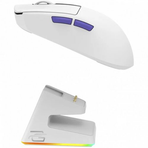 Мышка Proove Gaming Jester 8K + Charging Station (WMJSCD022017) White/Purple купить в Украине: Киев, Днепр, Харьков, Одесса  | Низкая цена, отзывы, характеристики от TELEMART фото
