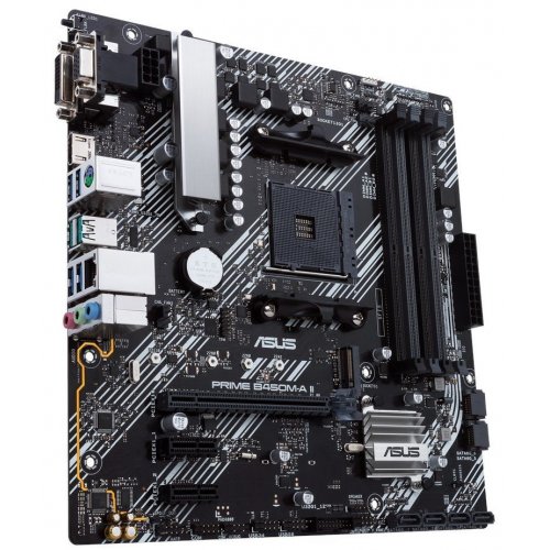 Уцінка материнська плата Asus Prime B450M-A II (sAM4, AMD B450) (Сліди використання, 875760) купити в Україні: Київ, Львів, Хмельницький, Тернопіль, Івано-Франківськ | Перевірка сумісності, низька ціна, відгуки, характеристики від TELEMART фото