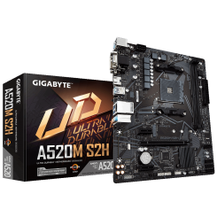 Материнська плата Gigabyte A520M S2H (sAM4, AMD A520) (Відновлено продавцем, 875762)
