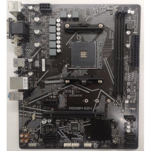 Материнська плата Gigabyte A520M S2H (sAM4, AMD A520) (Відновлено продавцем, 875762) купити в Україні: Київ, Львів, Хмельницький, Тернопіль, Івано-Франківськ | Перевірка сумісності, низька ціна, відгуки, характеристики від TELEMART фото