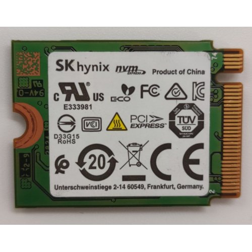 Ssd-диск Hynix BC511 256GB M.2 (2230 PCI-E) (HFM256GDGTNI-82A0A BA) (Відновлено продавцем, 875765) купити в Україні: Київ, Львів, Хмельницький, Тернопіль, Івано-Франківськ | Перевірка сумісності, низька ціна, відгуки, характеристики від TELEMART фото