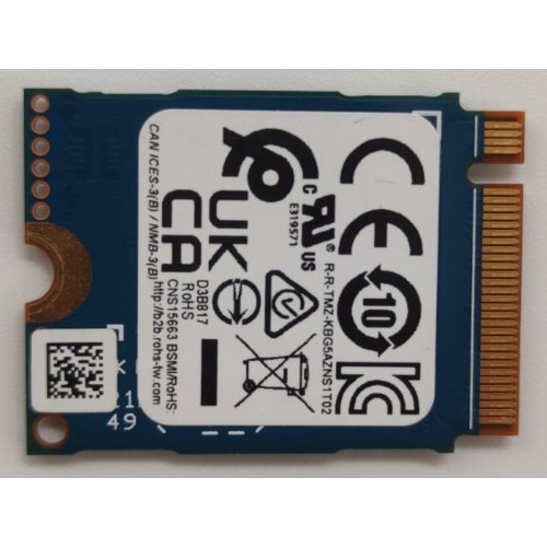 Ssd-диск Kioxia BG5 256GB M.2 (2230 PCI-E) NVMe x4 (KBG50ZNS256G) (Відновлено продавцем, 875770) купити в Україні: Київ, Львів, Хмельницький, Тернопіль, Івано-Франківськ | Перевірка сумісності, низька ціна, відгуки, характеристики від TELEMART фото