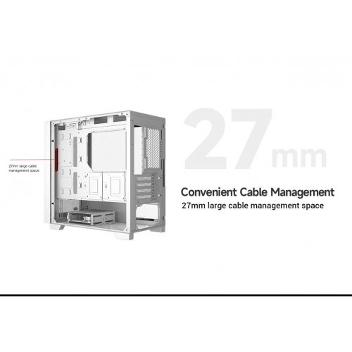 Корпус PCCooler C3D310 Tempered Glass без БЖ White купити в Україні: Київ, Львів, Хмельницький, Тернопіль, Івано-Франківськ | Перевірка сумісності, низька ціна, відгуки, характеристики від TELEMART фото