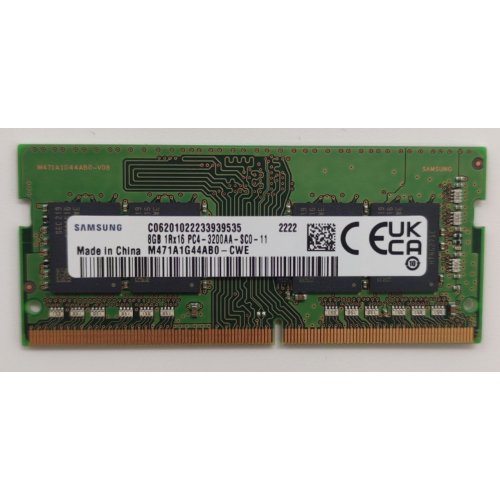 Озп Samsung SODIMM DDR4 8GB 2666Mhz (M471A1K43CB1-CTD) (Відновлено продавцем, 875773) купити в Україні: Київ, Львів, Хмельницький, Тернопіль, Івано-Франківськ | Перевірка сумісності, низька ціна, відгуки, характеристики від TELEMART фото