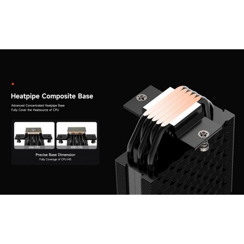 Кулер PCCooler RT500 Black купити в Україні: Київ, Львів, Хмельницький, Тернопіль, Івано-Франківськ | Перевірка сумісності, низька ціна, відгуки, характеристики від TELEMART фото