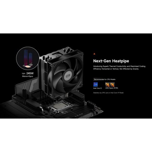 Кулер PCCooler RT500 Black купити в Україні: Київ, Львів, Хмельницький, Тернопіль, Івано-Франківськ | Перевірка сумісності, низька ціна, відгуки, характеристики від TELEMART фото