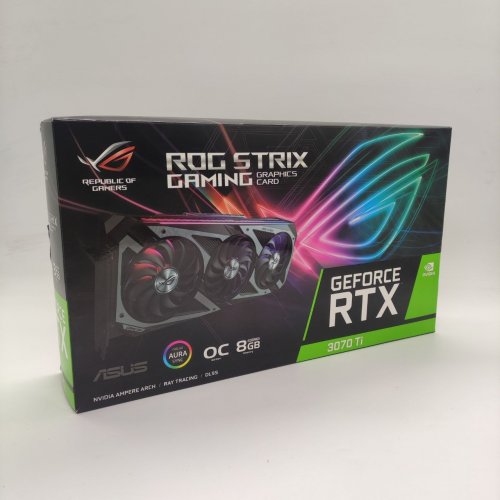 Відеокарта Asus ROG GeForce RTX 3070 Ti STRIX OC 8192MB (ROG-STRIX-RTX3070TI-O8G-GAMING) (Відновлено продавцем, 875812) купити в Україні: Київ, Львів, Хмельницький, Тернопіль, Івано-Франківськ | Перевірка сумісності, низька ціна, відгуки, характеристики від TELEMART фото