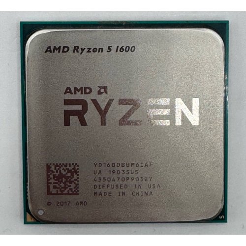 Процессор AMD Ryzen 5 1600 3.2(3.6)GHz sAM4 Tray (YD1600BBAEMPK) (Восстановлено продавцом, 875952) купить в Украине: Киев, Днепр, Харьков, Одесса  | Проверка совместимости, низкая цена, отзывы, характеристики от TELEMART фото
