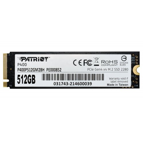 Ssd-диск Patriot P400 512GB M.2 (2280 PCI-E) NVMe x4 (P400P512GM28H) (Відновлено продавцем, 876001) купити в Україні: Київ, Львів, Хмельницький, Тернопіль, Івано-Франківськ | Перевірка сумісності, низька ціна, відгуки, характеристики від TELEMART фото