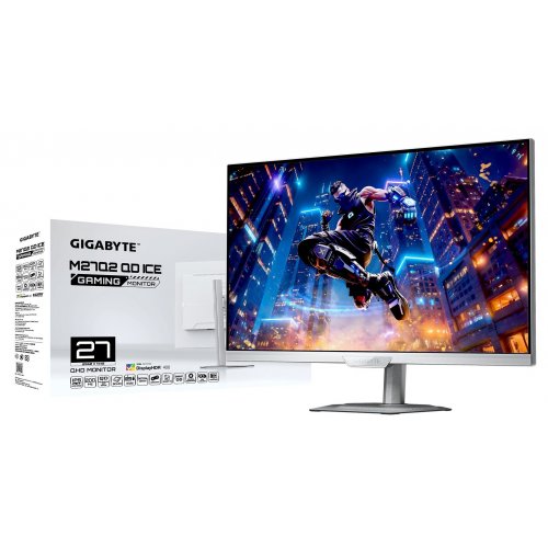 Уцінка монітор Gigabyte 27" M27Q2 QD Ice (Пошкоджено пакування, 876042) купити в Україні: Київ, Львів, Хмельницький, Тернопіль, Івано-Франківськ | Низька ціна, відгуки, характеристики від TELEMART фото