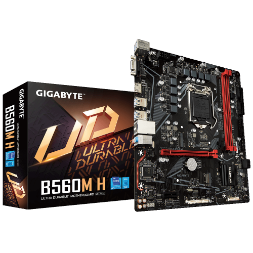 Материнська плата Gigabyte B560M H (s1200, Intel B560) (Відновлено продавцем, 876117) купити в Україні: Київ, Львів, Хмельницький, Тернопіль, Івано-Франківськ | Перевірка сумісності, низька ціна, відгуки, характеристики від TELEMART фото