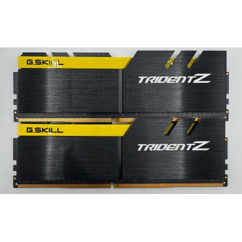 Озп G.Skill DDR4 16GB (2x8GB) 3200Mhz Trident Z Yellow (F4-3200C15D-16GTZKY) (Відновлено продавцем, 876121) купити в Україні: Київ, Львів, Хмельницький, Тернопіль, Івано-Франківськ | Перевірка сумісності, низька ціна, відгуки, характеристики від TELEMART фото