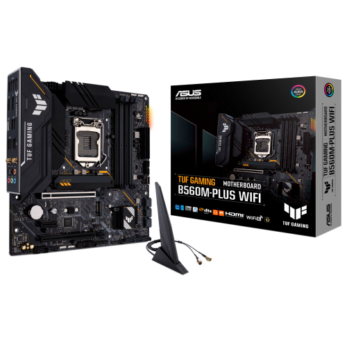 Материнская плата Asus TUF GAMING B560M-PLUS (WI-FI) (s1200, Intel B560) (Восстановлено продавцом, 876169) купить в Украине: Киев, Днепр, Харьков, Одесса  | Проверка совместимости, низкая цена, отзывы, характеристики от TELEMART фото