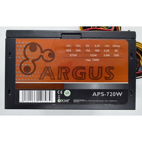 Блок питания Inter-Tech Argus APS-720W (Восстановлено продавцом, 876177) купить в Украине: Киев, Днепр, Харьков, Одесса  | Проверка совместимости, низкая цена, отзывы, характеристики от TELEMART фото