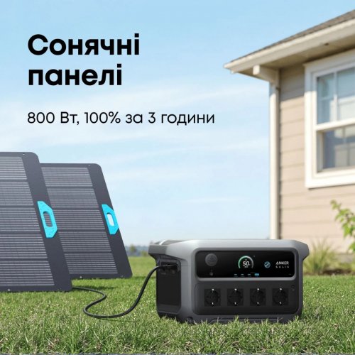 Зарядна станція Anker SOLIX C2000 Gen2 2400W 2048Wh (A17833A1) купити в Україні: Київ, Львів, Хмельницький, Тернопіль, Івано-Франківськ | Низька ціна, відгуки, характеристики від TELEMART фото