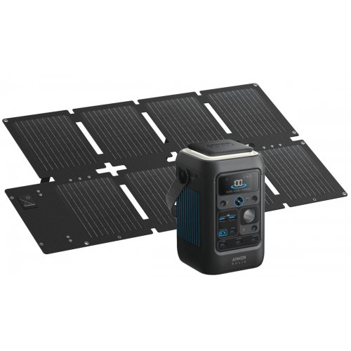 Зарядна станція Anker SOLIX C300XDC 140W 288Wh + Solar Panel PS60 60W (B1728311) купити в Україні: Київ, Львів, Хмельницький, Тернопіль, Івано-Франківськ | Низька ціна, відгуки, характеристики від TELEMART фото